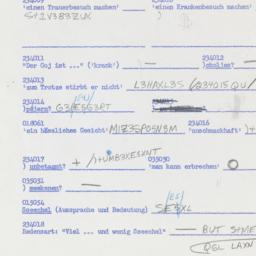 Western questionnaire, answ...