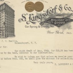 S. Langsdorf & Co. Letter