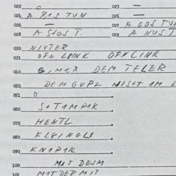 Eastern questionnaire, answ...