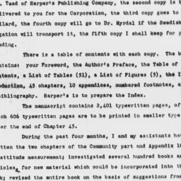 Letter from Arnold M. Rose ...