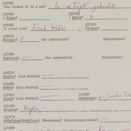 Western questionnaire, answ...