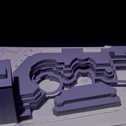 Model, aerial view.