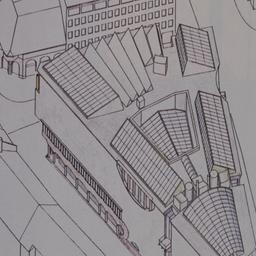 Aerial perspective drawing.
