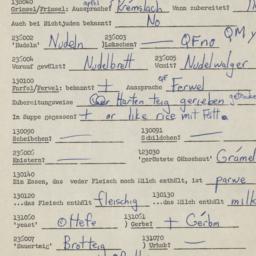 Western questionnaire, answ...