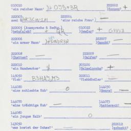 Western questionnaire, answ...