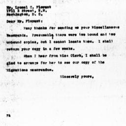 Letter from Florence Anders...