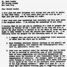 Letter from Guy B. Johnson ...