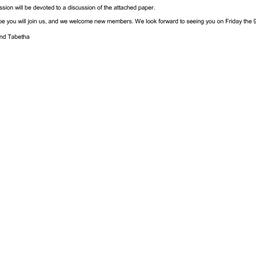 Announcements, 2015-10-09. ...