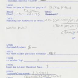 Western questionnaire, answ...