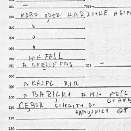 Eastern questionnaire, answ...
