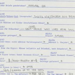 Western questionnaire, answ...