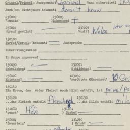 Western questionnaire, answ...