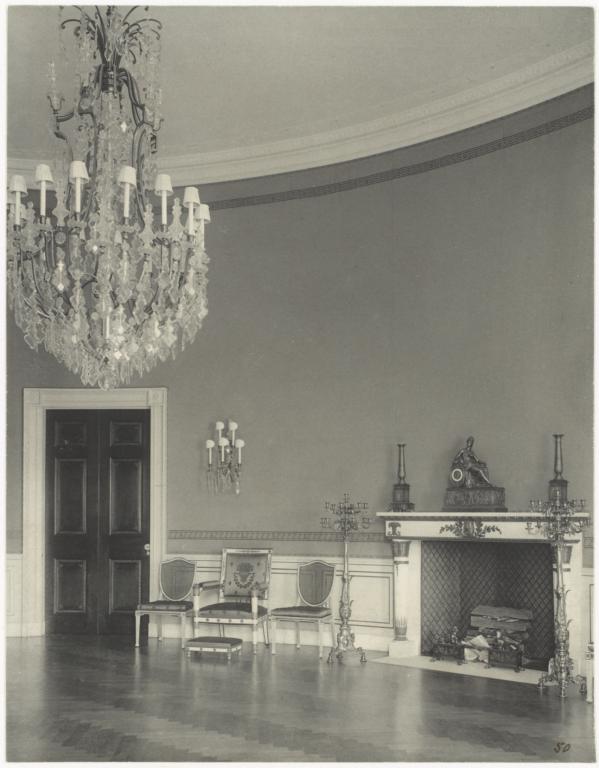 [White House, detail of Blue Room]