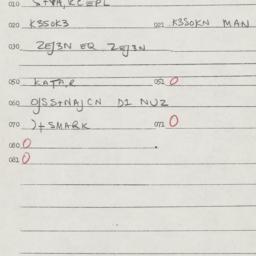 Eastern questionnaire, answ...