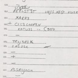 Eastern questionnaire, answ...