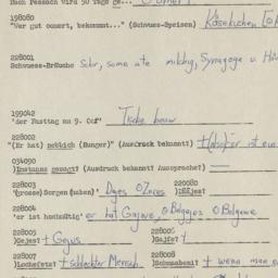 Western questionnaire, answ...