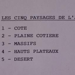 Les Cinq Paysages de l'...