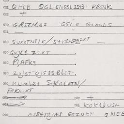 Eastern questionnaire, answ...