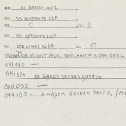 Eastern questionnaire, answ...