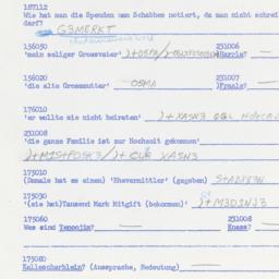 Western questionnaire, answ...