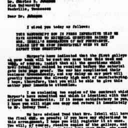 Letter from Charles Dollard...