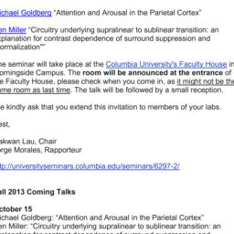 Announcements, 2013-10-15. ...