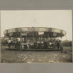 Carousel with Illions Horses