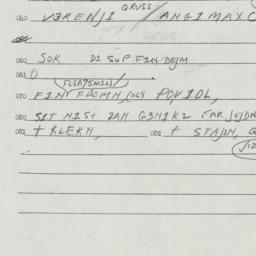 Eastern questionnaire, answ...