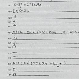Eastern questionnaire, answ...