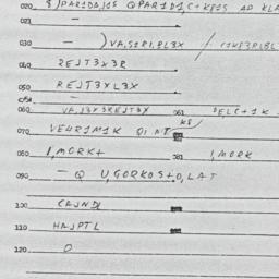 Eastern questionnaire, answ...