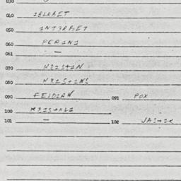 Eastern questionnaire, answ...