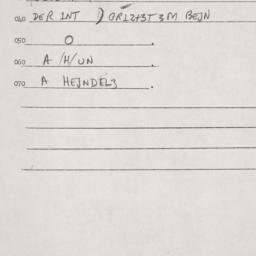 Eastern questionnaire, answ...