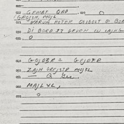 Eastern questionnaire, answ...