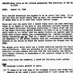 Memorandum from A.J. Jaffe ...