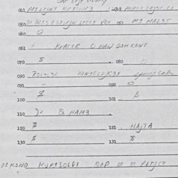 Eastern questionnaire, answ...
