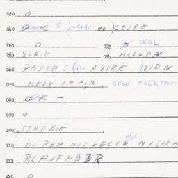 Eastern questionnaire, answ...