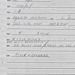 Eastern questionnaire, answ...