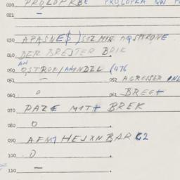Eastern questionnaire, answ...