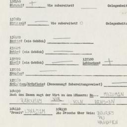 Western questionnaire, answ...
