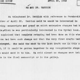 Memorandum from Florence An...