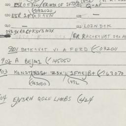 Eastern questionnaire, answ...