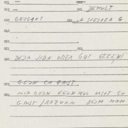 Eastern questionnaire, answ...