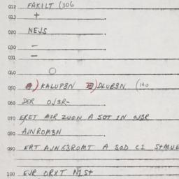 Eastern questionnaire, answ...