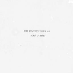 Reminiscences of John O'...