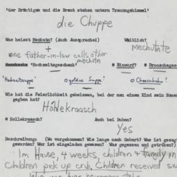 Western questionnaire, answ...