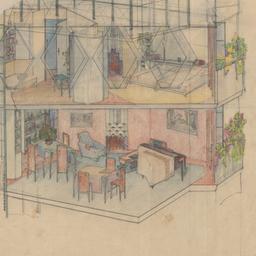 Interior view, two levels
