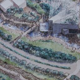 Aerial perspective drawing.