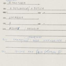 Eastern questionnaire, answ...