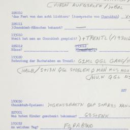 Western questionnaire, answ...