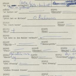 Western questionnaire, answ...